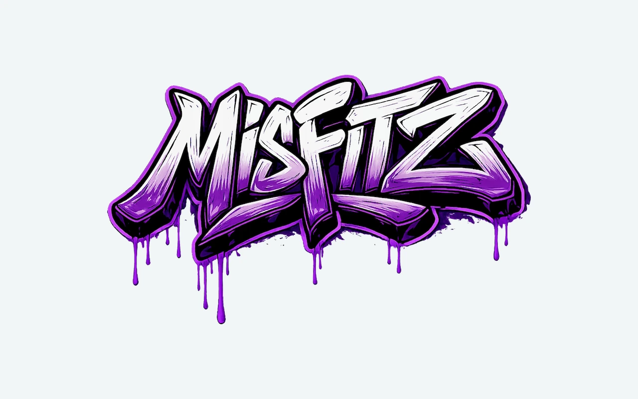 Misfitz Softball graffiti logo