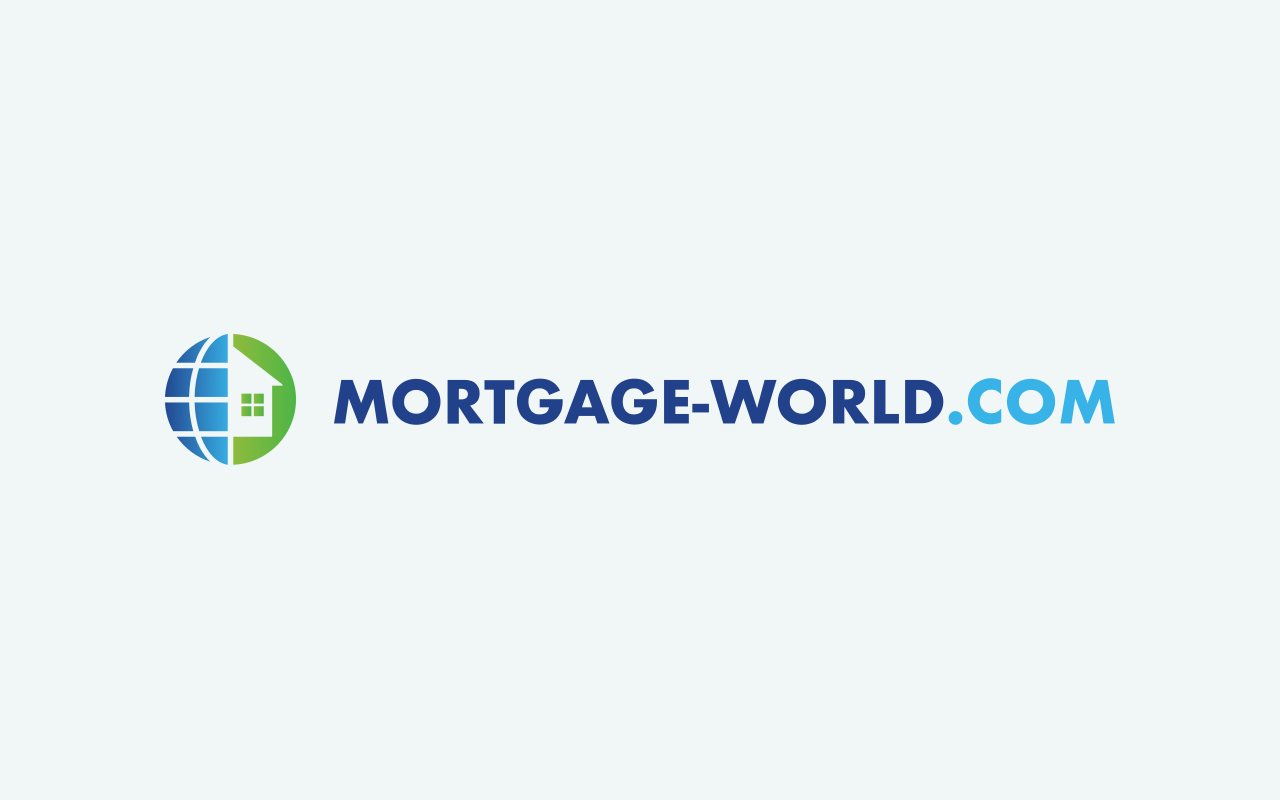 Mortgage-World.com logo with its globe-and-house mark